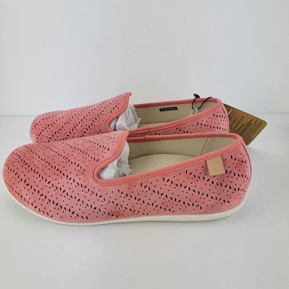 Spenco Womens Size 8 Pink Bailey Ballet Total Support Terra Cotta Flats Shoes